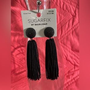 NWT SUGARFIX BY BAUBLEBAR BLACK EARRINGS